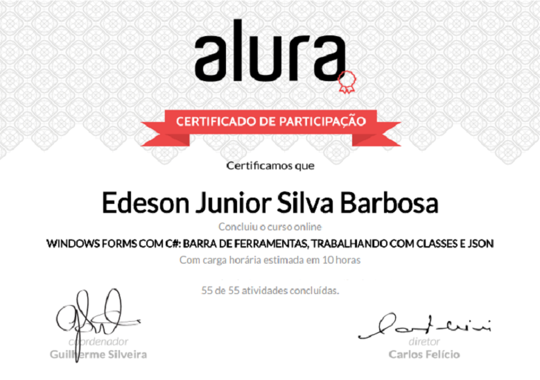 Barra de ferramentas e classes JSON
