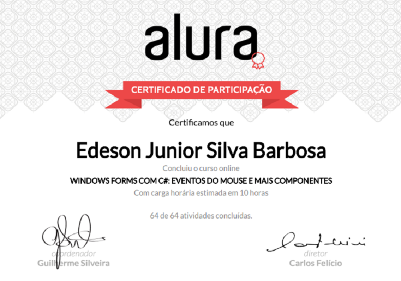 Eventos do Mouse e componentes