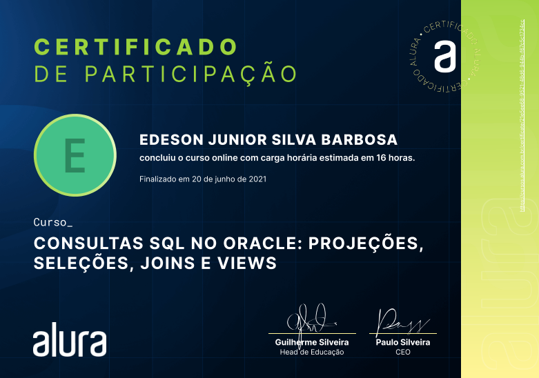 Projeções, Seleções, Joins e Views